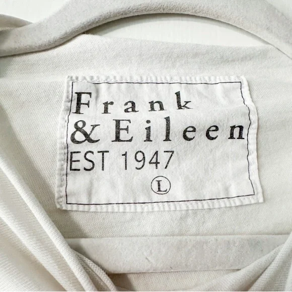 Frank & Eileen Effie Long-Sleeve Funnel Neck CapeletHeritage Jersey White Large
